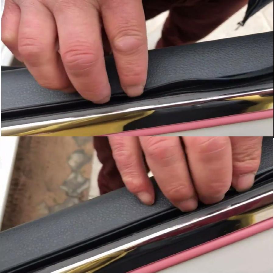 4M Black Car Front Rear Side Door Window Edge Sealed Strip Trim Weatherstrip