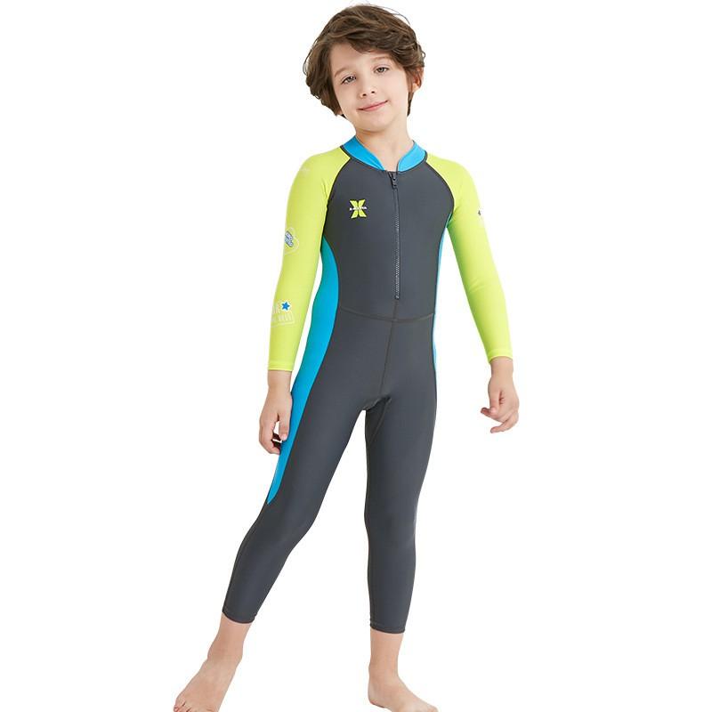 Kids Full-Body UV Protection Dive Suit Snorkeling Swimming Water Sports Quick-Dry Lycra Rash Guard Unisex