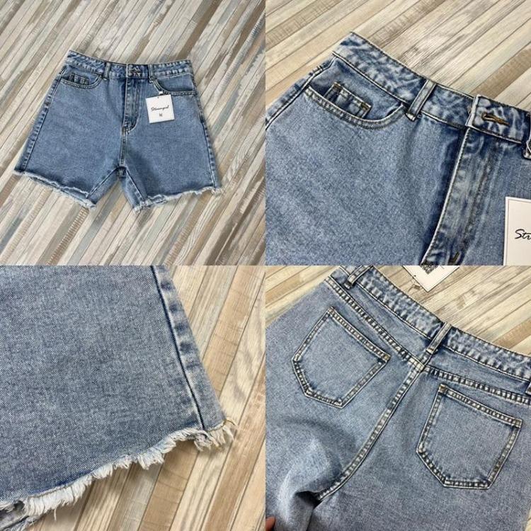 Women Summer Casual Chic Comfortable High Waist Loose Blue Jean Denim Shorts Femme Fashion Trendy