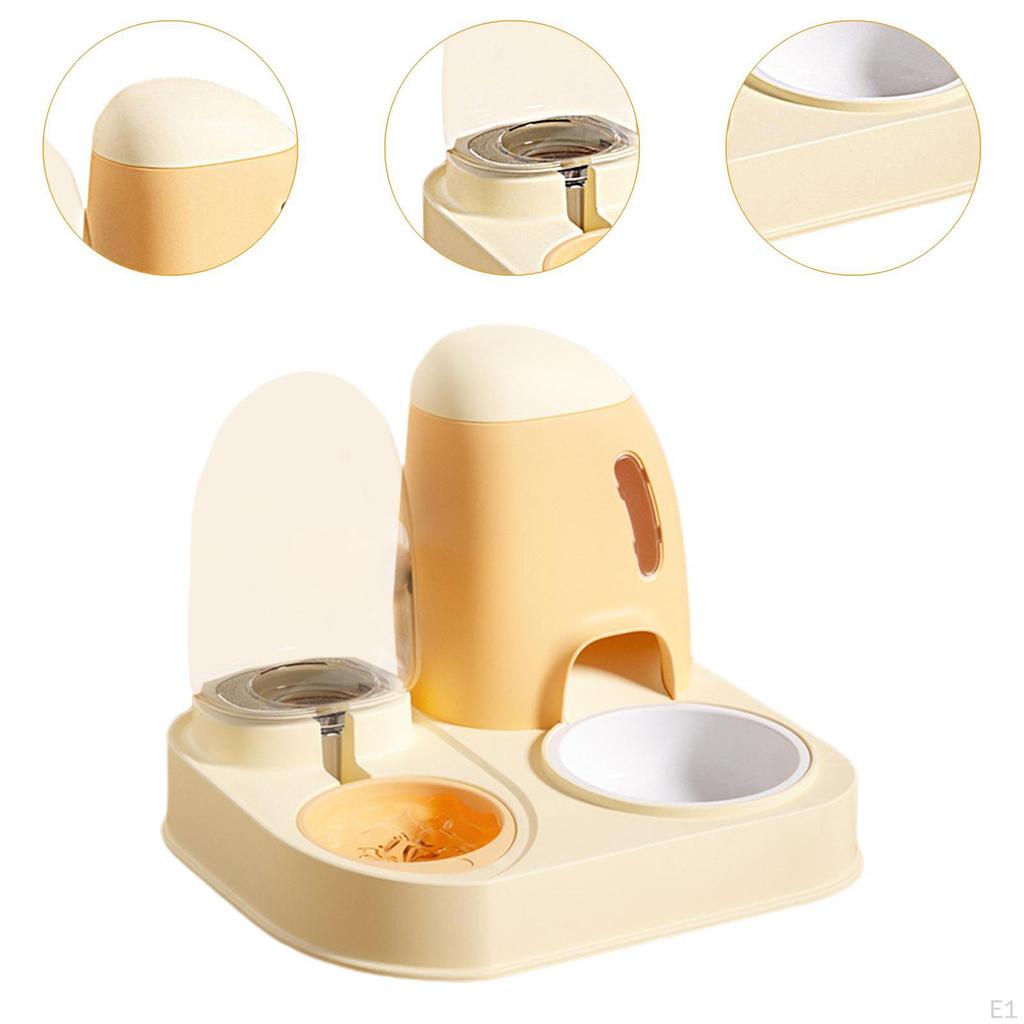 Pet Food Feeder and Water Dispensers Dispenser Cats Dog for Medium