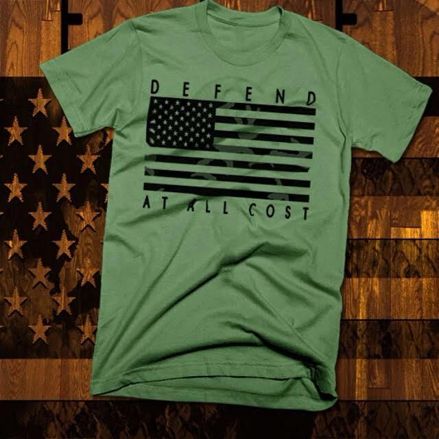 US Flag Camouflage T-Shirt Army Special a Forces Ranger Combat Veteran cotton XL
