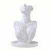 Mannequin Bust with Tray Glossy Jewelry Display MultiFunctional Necklace Holder Base for