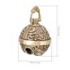 2 Pcs Pattern Bell Hanging Metal Charm Keychain Pendant Brass DIY Pendants