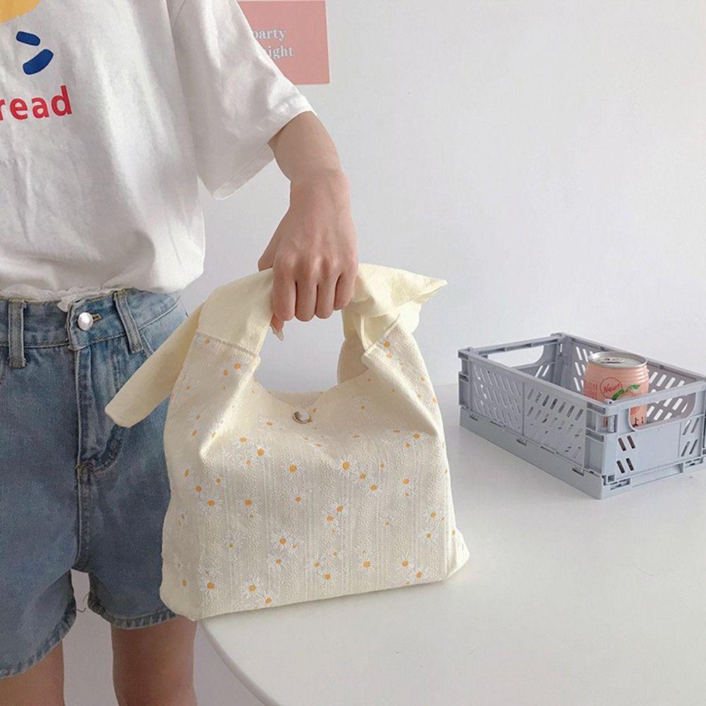 Kids Japanese Breakfast Box Cute Rabbit Ears Lunch Bags Food Storage Bag Lunch Box Mini Handbag