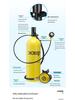 DIDEEP X5000Pro 2L Scuba Diving Equipment with Oxygen Tank & Residual Pressure Gauge