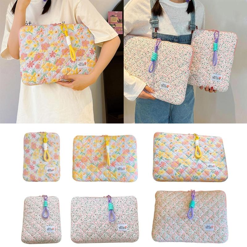 נרתיק למחשב נייד אופנתי עם דוגמה פרחונית נרתיק חמוד למחשב נייד נרתיק למחברת אופנתי 11/14/15" תיק מחשב דק למחשב