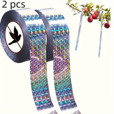 2pcs Double-sided Reflective Ribbons for Orchards and Vegetable Gardens, Bird Repellent Ribbons, Suitable for Outdoor Spaces