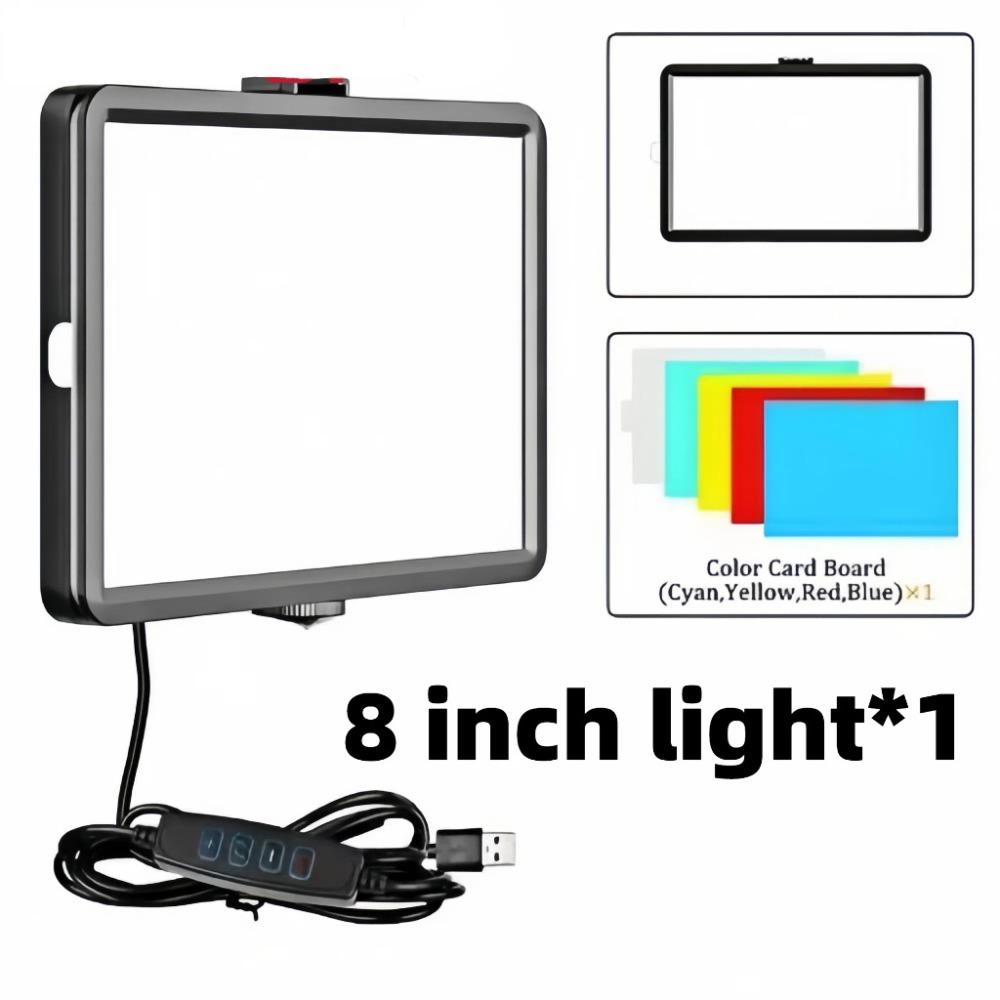 Rechargeable Mobile Phone Fill Light Dimmable Light Overhead Live Streaming Light  Photography