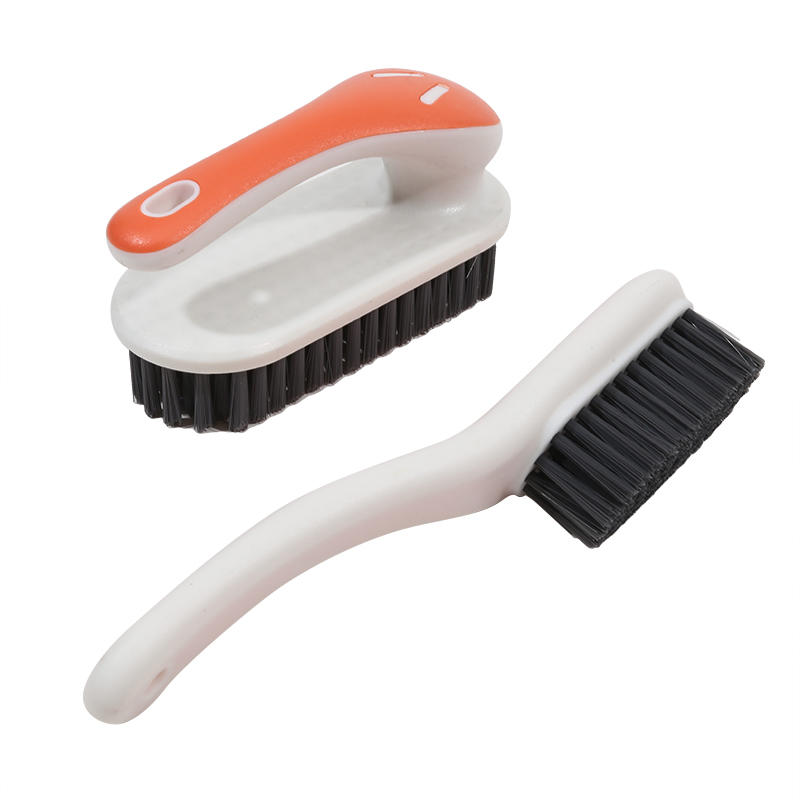 Multi-purpose Bathroom Shoe Brush + Clothes Cleaning Brush Set Household Simple Contrast Color Laundry Scrubbing Brush