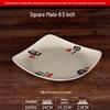 Commercial Square Melamine Fast Food Plate