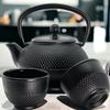 CAST IRON KETTLE 0.8L TEA AND HERB INFUSER 2x CUPS PLATE