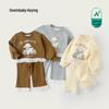 2025 Cute Lace Two-Piece Sweatshirt Set for Little Girls - Early Autumn Fashionable Sportswear