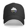 Regenwolke Regenbogen Baseballkappe Icon Neu im Sortiment Hut Luxus Unisex Kappe Anime Unisex Damen