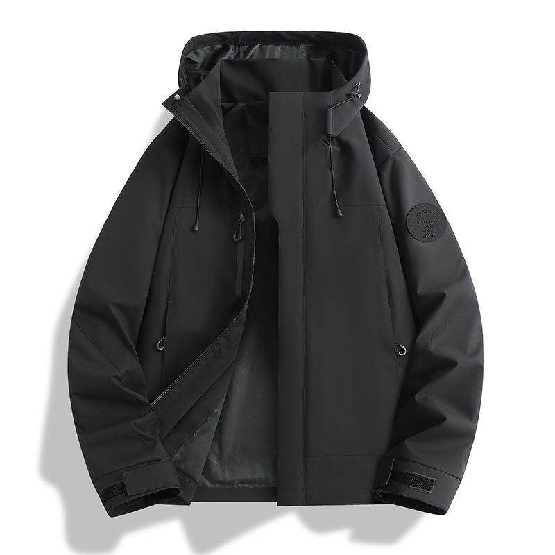 Wasserdichte 3-in-1 Jacke für Damen und Herren: Winddicht, Abnehmbares Fleece-Innenfutter, Arbeitskleidung mit individuellem Logo