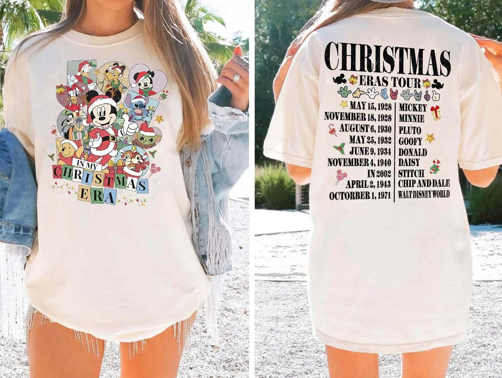 2025 Summer Captain Mickey Friends Disney Cruise Ship Printed Women's 100% Pure Cotton Printed Breathable T-shirt Y2K Loose Top