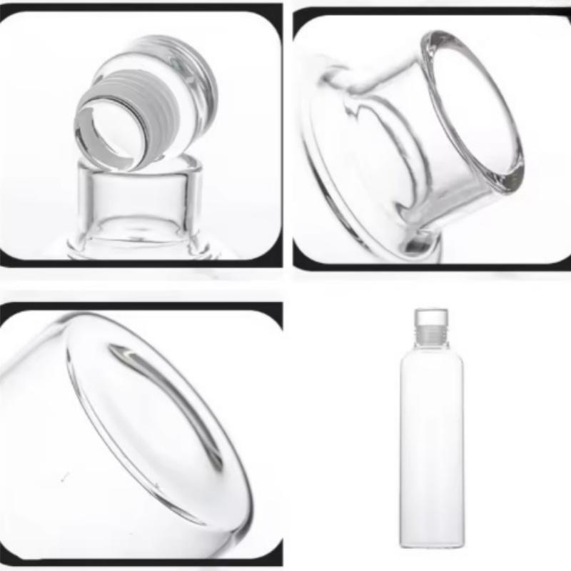 Szklana Butelka na Wodę Duża Pojemność Wielofunkcyjna Kreatywna Prosty Kubek do Mleka Przenośna Przezroczysta Butelka Sportowa na Zewnątrz