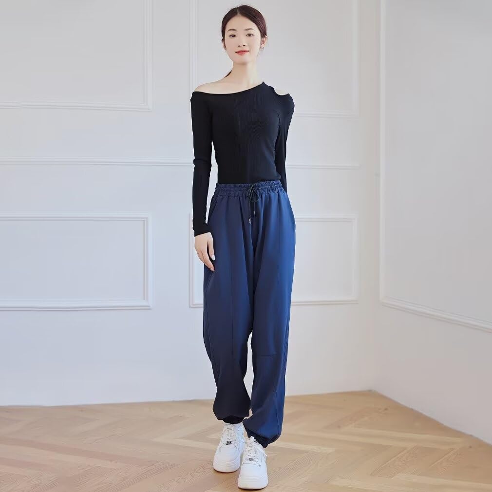 Running sheep Jogger Long Jersey Loose Yoga Women's Pants, Pants, Underwear, Fitness, Fit, Training, Running, Pants, 0003na-L