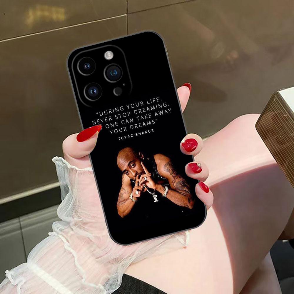Rapper 2pac Tupac Yinuoda Cover Phone Case For iphone Apple 17 AIR 16E 16 15 14 13 12 11 Pro XR Max 8 7 Plus TPU Case Funda Capa