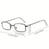 Y2K Retro Small Square Frame Glasses for Women  Lightweight Vintage Style Fashion Accessory for Casual & Formal Outfits
