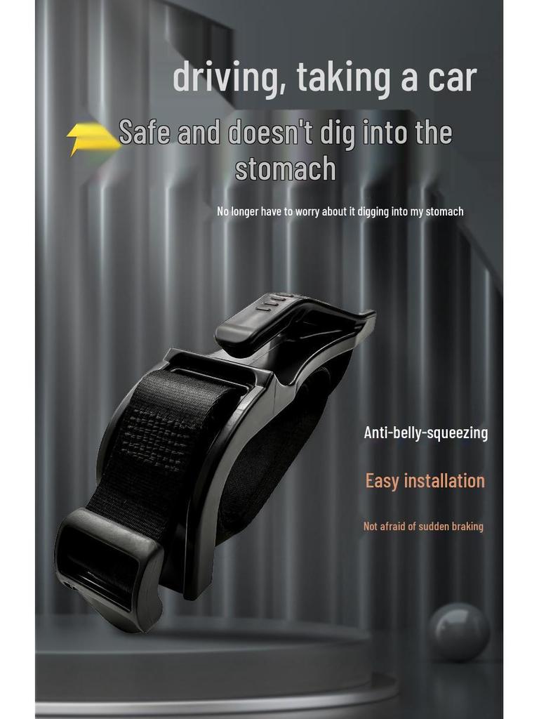 Pregnancy Seat Belt for Drivers: Protects Abdomen & Prevents Strangulation