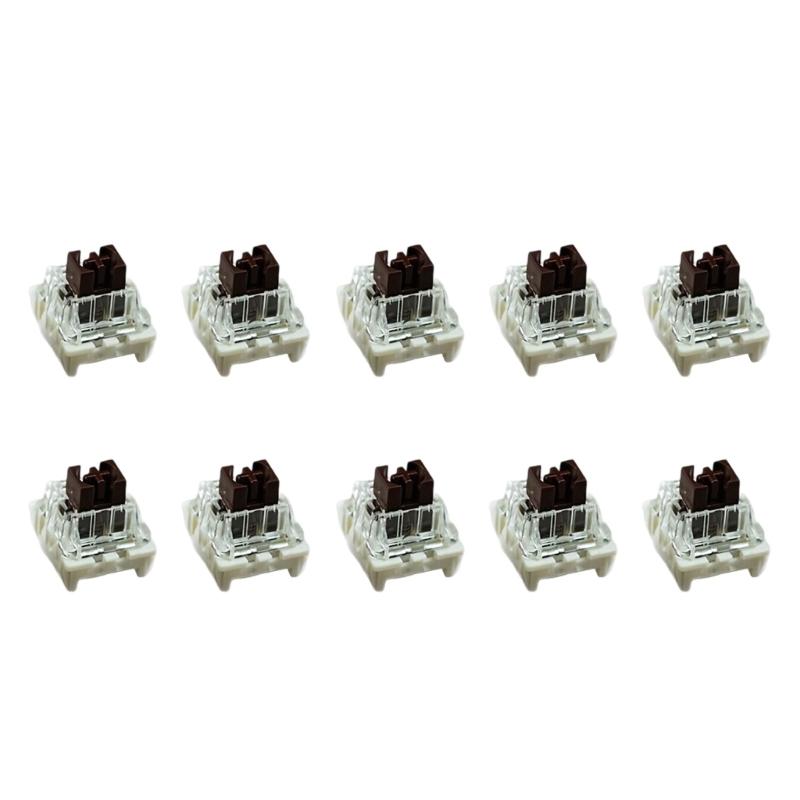 Metal Plastic Composite Linear Switches For Mechanical Keyboards With Hot Swap Function Black Red Brown Blue Option