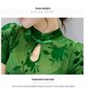 2022 Summer Sexy Mesh Chinese-Style Retro Frog Button Blouse