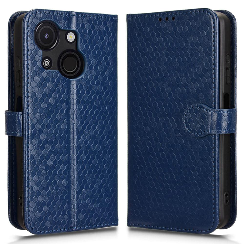 For Itel A50C Wallet Case Dot Pattern Imprint PU Leather Phone Cover