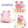 Mini Entzückendes Schwein Mikro Bausteine 3D Diamant Modell Tiere Steine DIY Stadt Bau Spielzeug für Kinder Kinder Geschenk