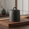 Kiln-change Glaze Vintage Ceramic Tea Jar Moisture-proof Seasoning Jar Tea Storage Box  Spice