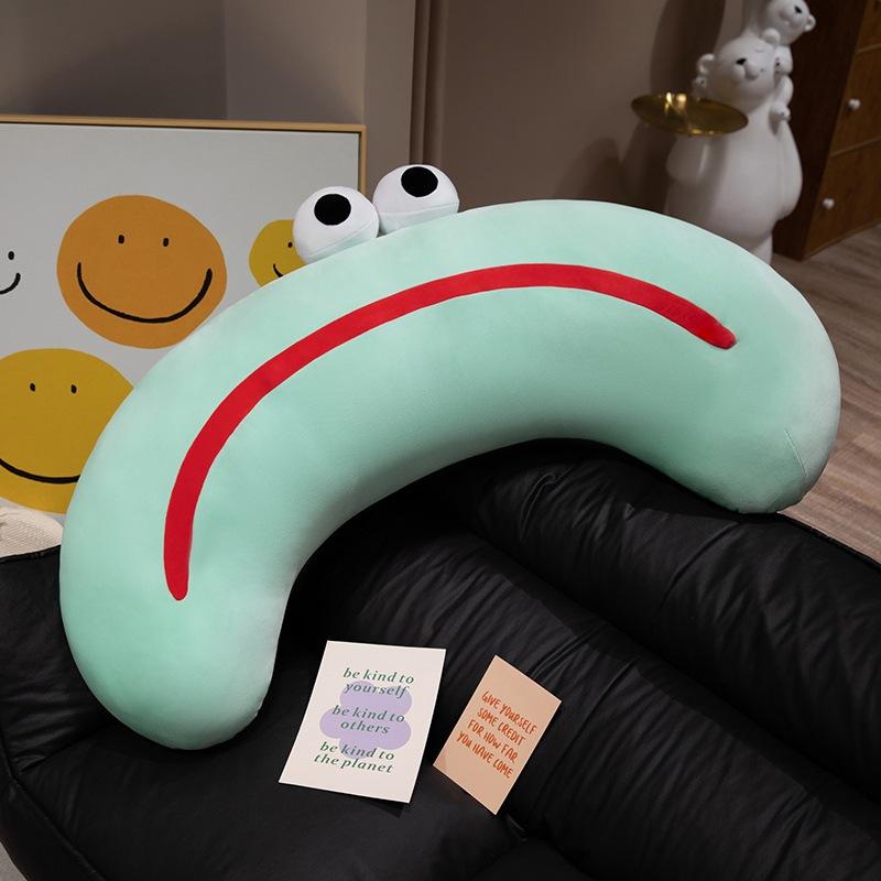 Kreatives großes Auge geschwungenes Kissen Mädchen schlafen im Bett mit Beinen lang Kissen lustige Sofa Kissen Dekoration