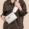 Two In One Women Vintage Underarm Bags  Cowhide Leather Shoulder Bag Multipocket Adjustable Strap Female Commute Daily Bags