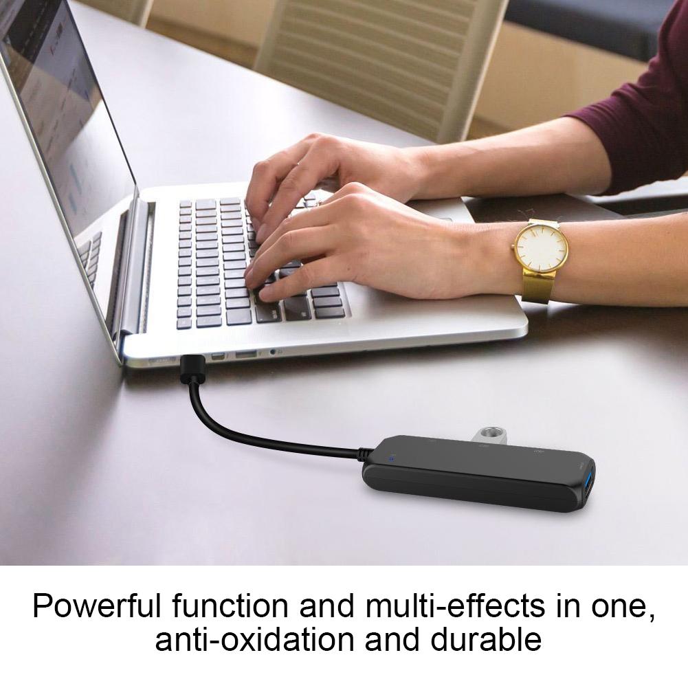 Hub USB Multi 4 Port Splitter Expansion Cable Adapter Ultra Speed Laptop PC Type C 2.0
