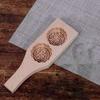 Double Slot Wooden Mooncake Mold Clear Texture Traditional Dessert Press  Kitchen Gadgets