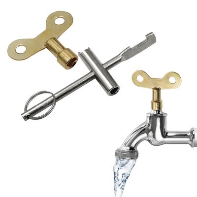 Chiave compatta per rubinetto dell'acqua con chiave durevole Chiave per rubinetto dell'acqua e kit di utensili per proprietari di case, inquilini e addetti alla manutenzione