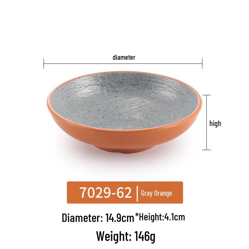 Japanese Melamine Mushroom Hat Salad Bowl: Creative Shallow Artistic Tableware for Rice, Soup, Noodles, and More