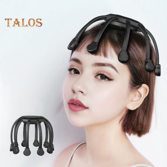 Electric Scalp Massager 3 Adjustable Intensity Modes 10-Claw Design Low Noise Rechargeable Wireless Electric Head Massager