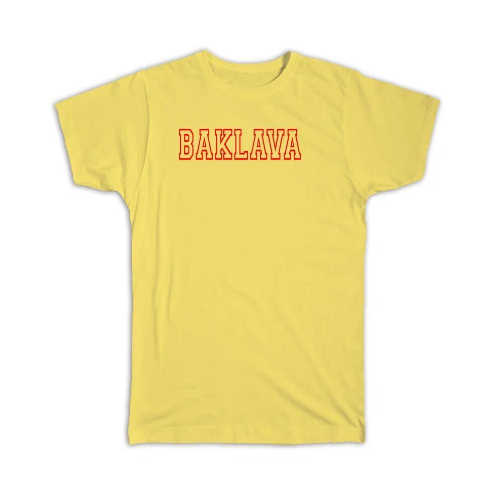 Gift T-Shirt : Baklava Albanian Food Albania L