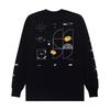 Womens Street Style Graphic Print Sweatshirt Slim Fit Long Sleeve Casual Top