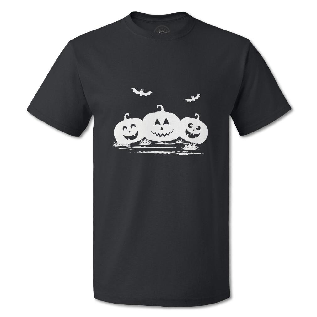 Funny Graphic T Shirts Halloween Pumpkin and Bats Cotton Bats Top Frankenstein XXXXL