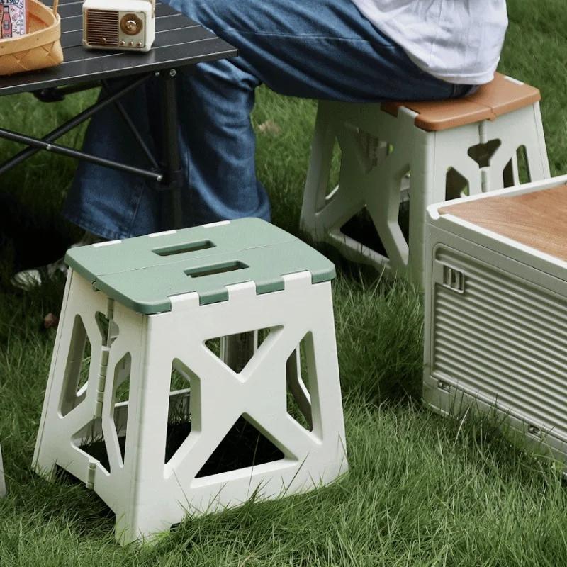 Portable Folding Stool Outdoor Small Stool High Load Bearing Durable Small Chair Fishing Chairs Beach Stool Camping Stool