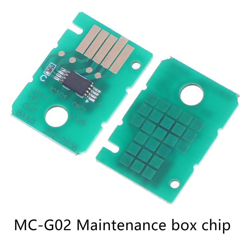 2Pcs Mc-G02 Maintenance Box Chip Compatible With G1820 G2820 G3820 G2860 G3860 Waste Ink Tank Chip