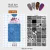 Professional Nail Stamping Plate Showcasing Beautiful Oriental Pattern Nail Art Stamper for Unique Nail Designs