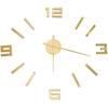 Wall Clock - VIDAXL - 3D Modern Design - Golden - 100 Cm - Indoor