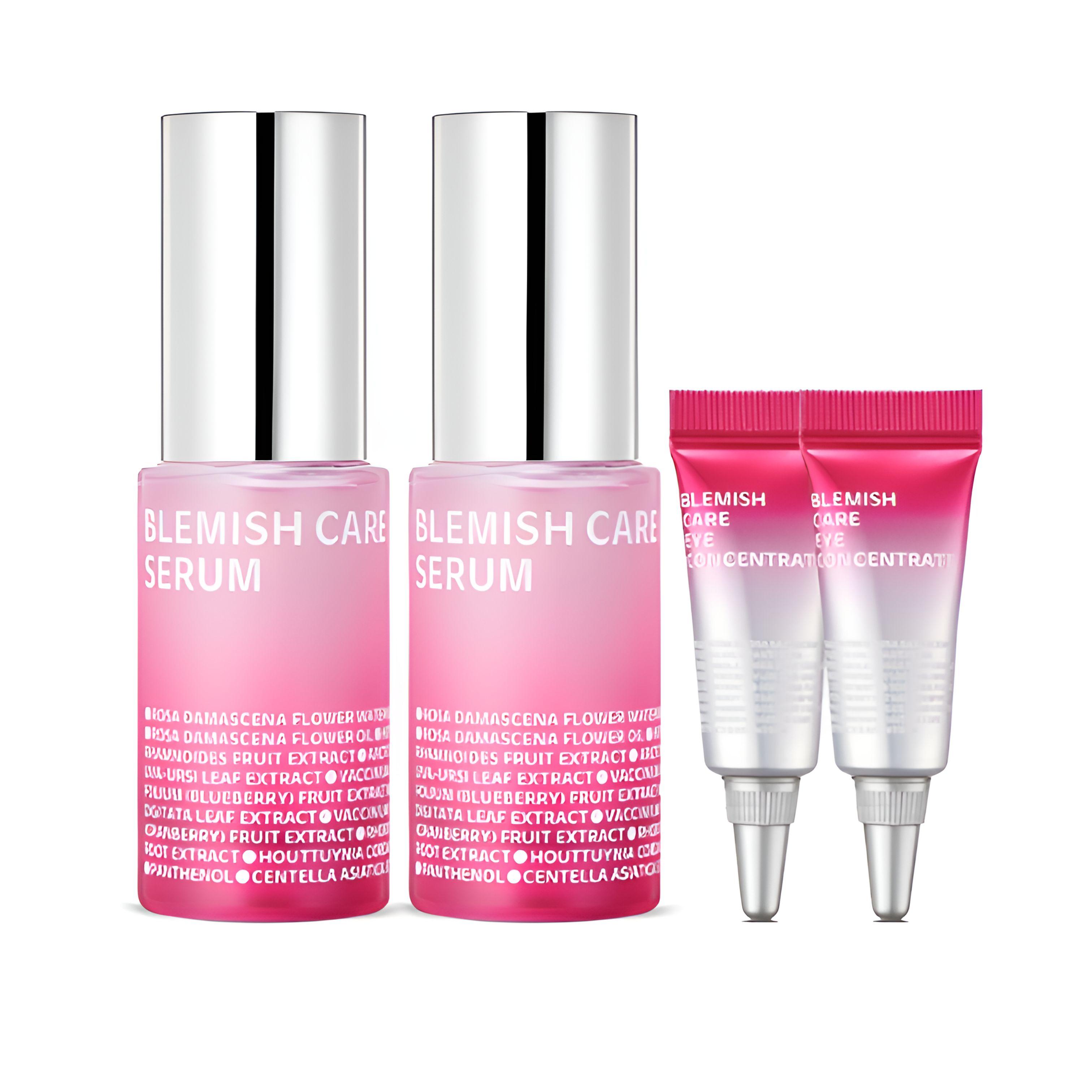 ISOI Blemish Care Up Rose Serum Set(15ml × 2 + Eye Concentrate 3ml × 2)