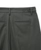 NOIRER Wool One-Tuck Relaxed Slacks (Khaki)