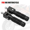 Pair CNC Aluminum M8 Motorcycle Passenger Foot Peg Foldable Rear Pedal Footrest