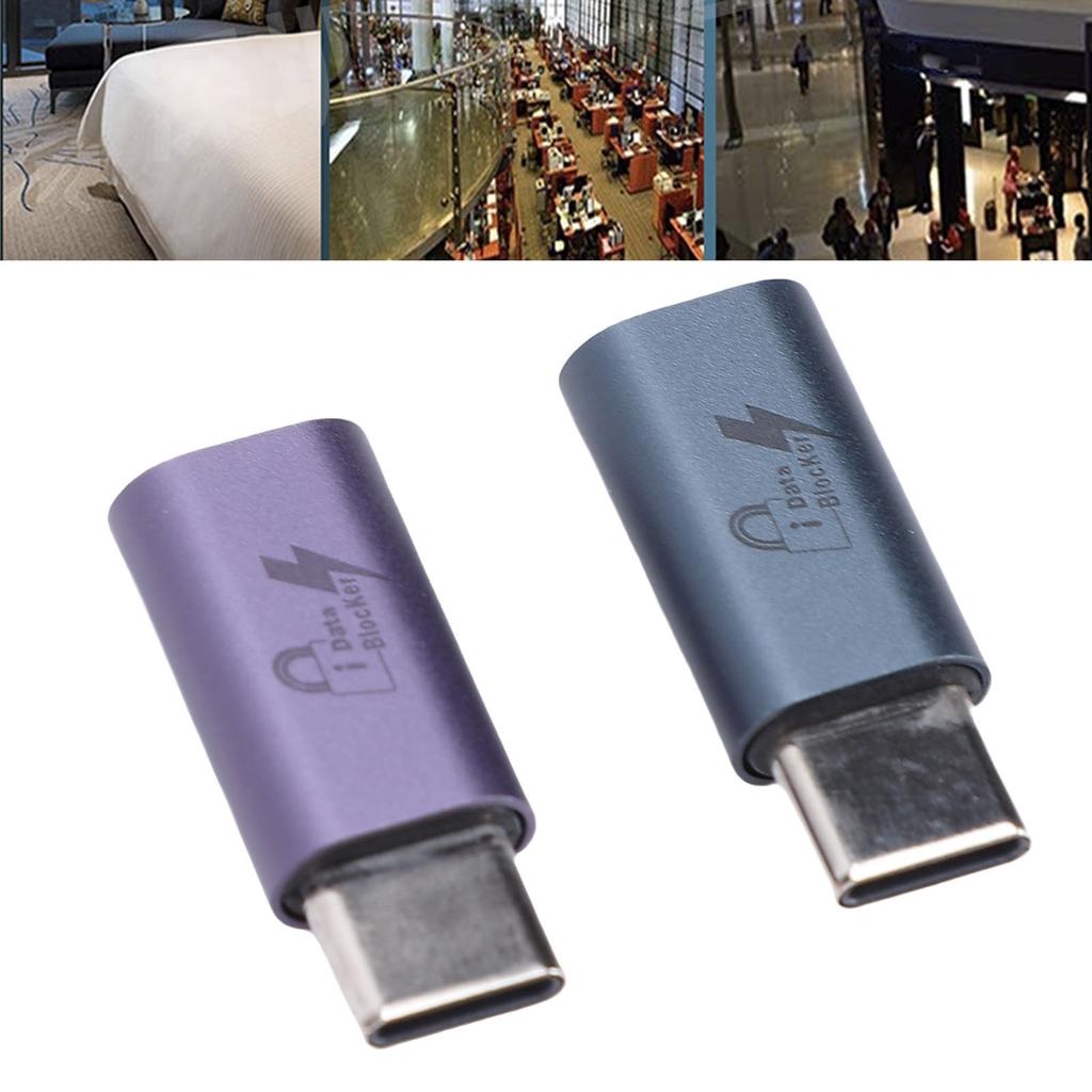 2PCS USB C to C Data Blocker Anti Jacking Refuse Hacking USB Data Blocker Only for Safe Charging