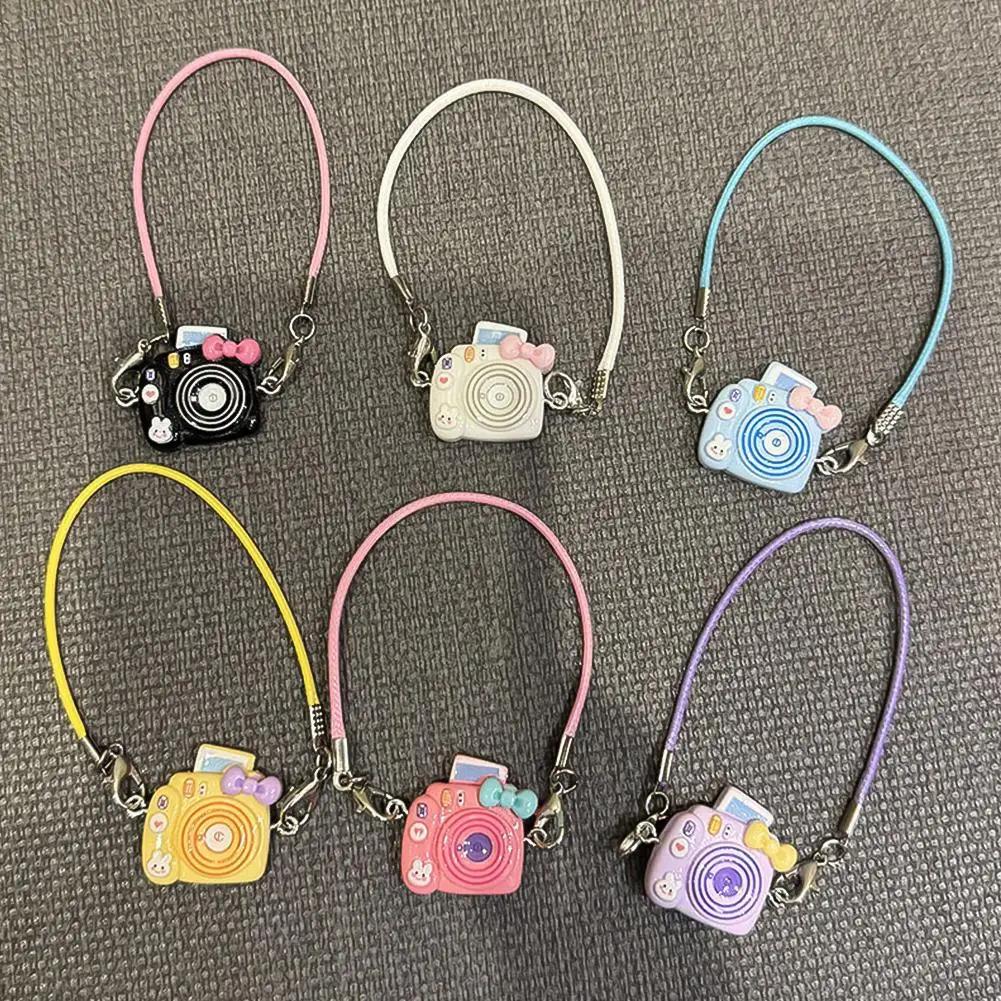 Small Diy Camera Dress Up Plush Plaything For 17Cm Labubu Doll Accessories Dollhouse Hanging Neck Accessories Dollhouse Pendant