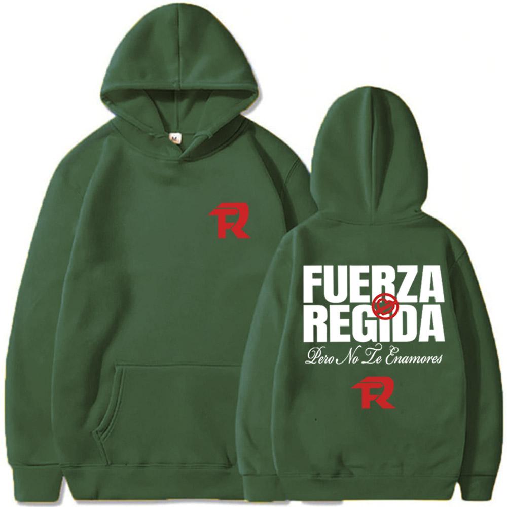 2025 Autumn/Winter New Fuerza Regida Pero No Te Enamores Tour Hoodie Fuerza Regida Men's and Women's Long Sleeve Warm Sweatshirt