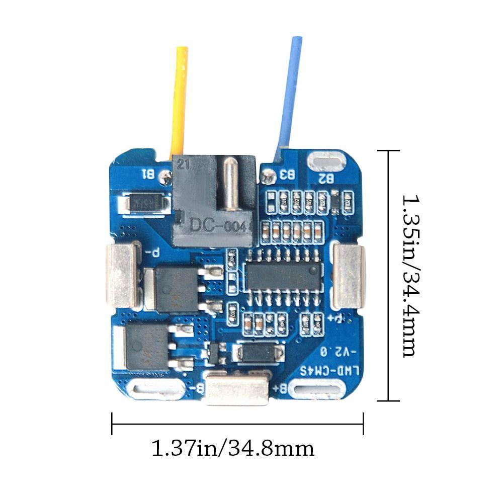 New PCB Charging Drill Protection Board 4S MOS Battery Charging Protection Board Protection 16.8V Battery Pack Electric Tool